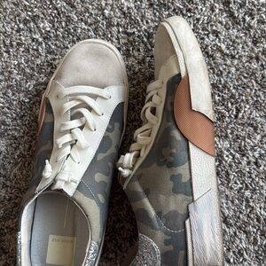 Dolce Vita Camouflage Sneakers with Cream Accents